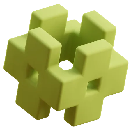 Forma abstracta  3D Icon