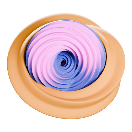 Forma abstracta circular  3D Icon