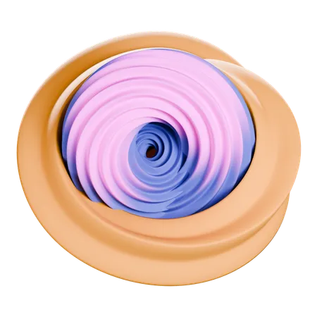 Forma abstracta circular  3D Icon