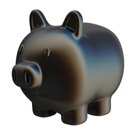 Forma abstracta de cerdito  3D Icon