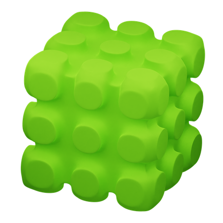 Forma abstracta de cubo  3D Icon