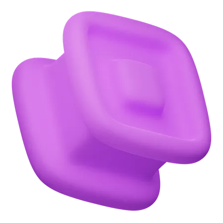 Forma abstracta de cubo  3D Icon