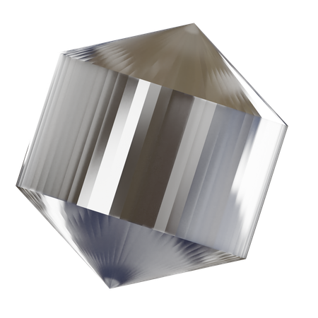 Forma abstracta de diamante  3D Icon