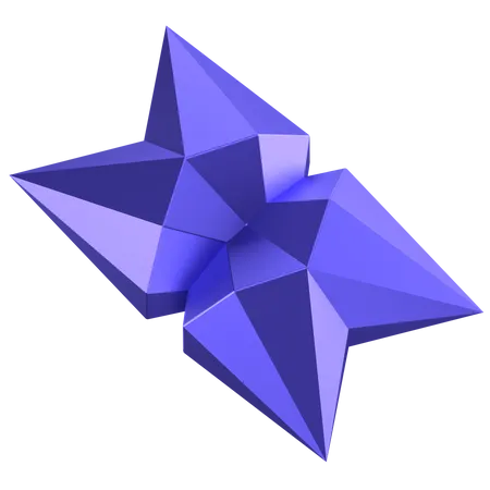 Forma abstracta de diamante  3D Icon