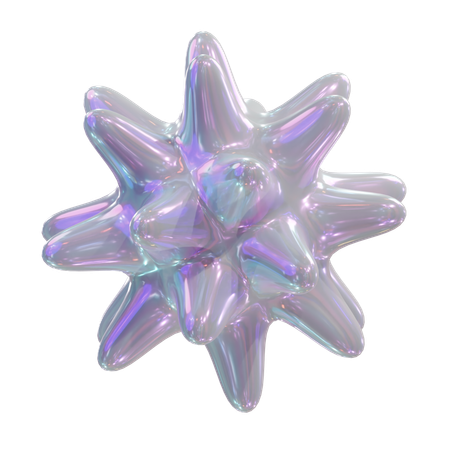 Forma abstracta de estrella  3D Icon