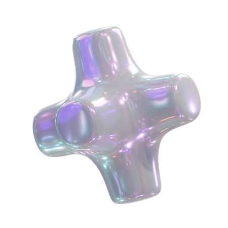 Forma abstracta de estrella  3D Icon