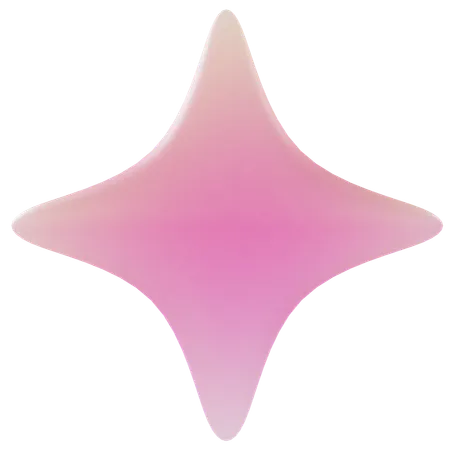 Forma abstracta de estrella  3D Icon