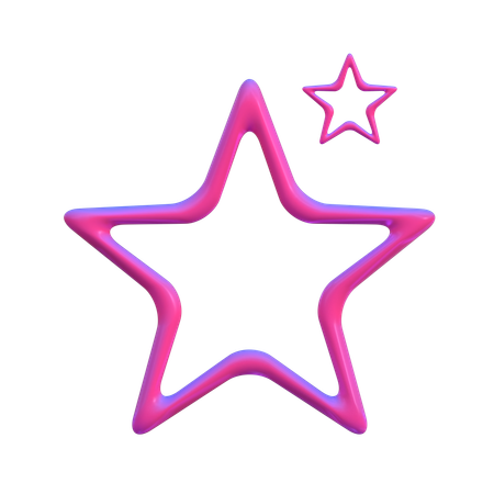 Forma abstracta de estrella  3D Icon