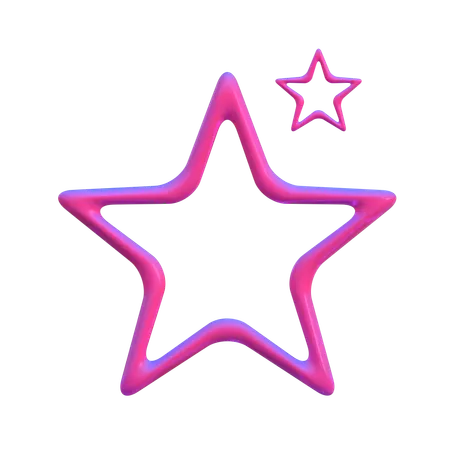 Forma abstracta de estrella  3D Icon