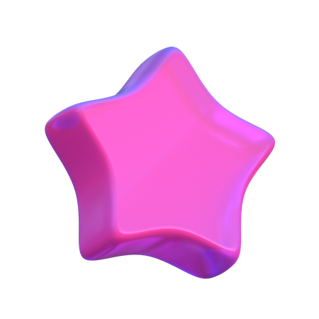 Forma abstracta de estrella  3D Icon