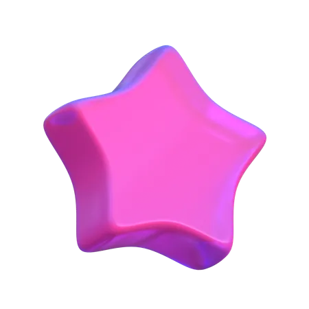 Forma abstracta de estrella  3D Icon