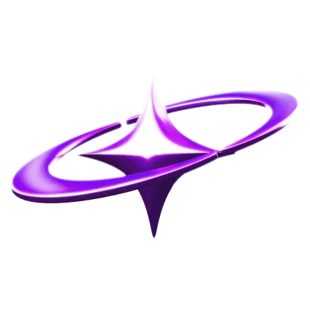 Forma abstracta de estrella  3D Icon