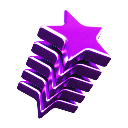 Forma abstracta de estrella  3D Icon