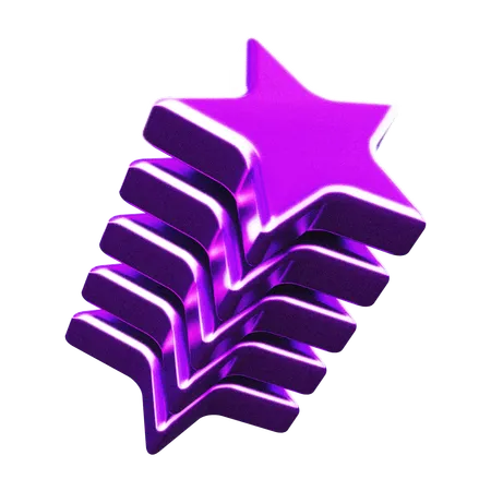 Forma abstracta de estrella  3D Icon