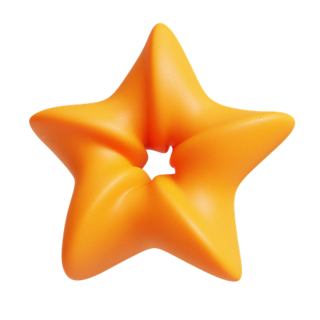 Forma abstracta de estrella  3D Icon