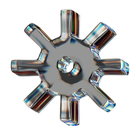 Forma abstracta de estrella  3D Icon