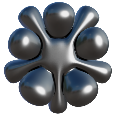 Forma abstracta de estrella  3D Icon