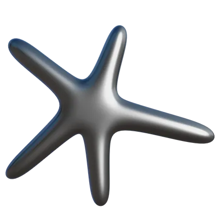 Forma abstracta de estrella  3D Icon