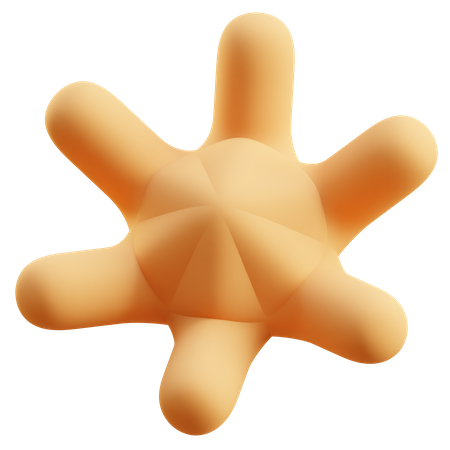 Forma abstracta de estrella  3D Icon