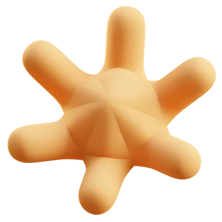 Forma abstracta de estrella  3D Icon