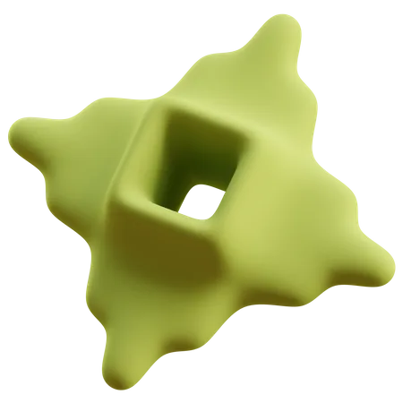 Forma abstracta de estrella  3D Icon