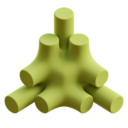 Forma abstracta de estrella  3D Icon