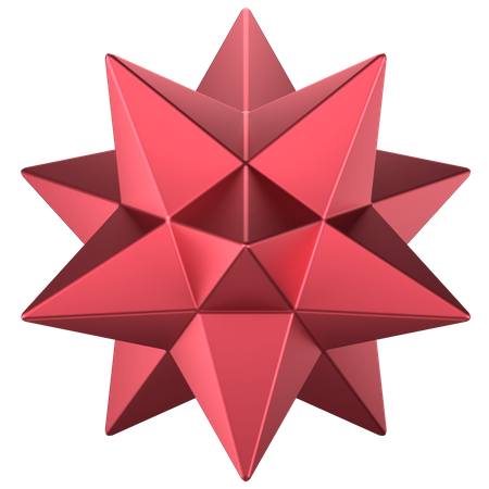 Forma abstracta de estrella  3D Icon