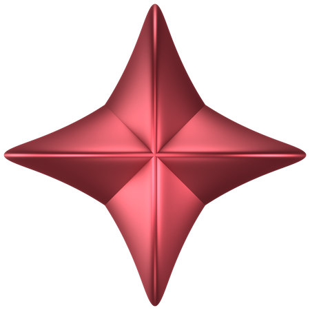 Forma abstracta de estrella  3D Icon