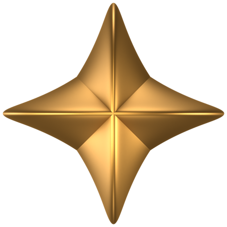 Forma abstracta de estrella  3D Icon