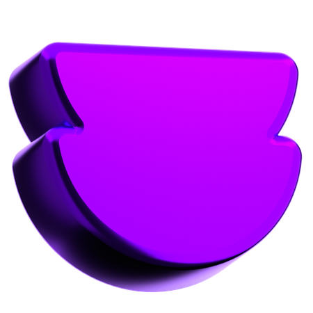 Forma abstracta de flecha  3D Icon