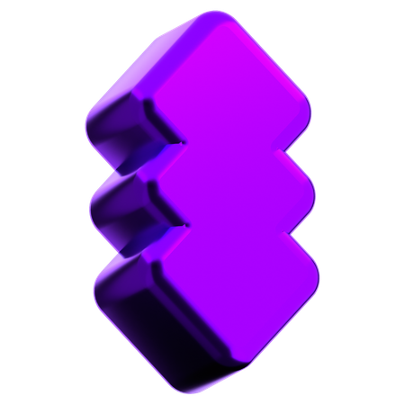 Forma abstracta de flecha  3D Icon