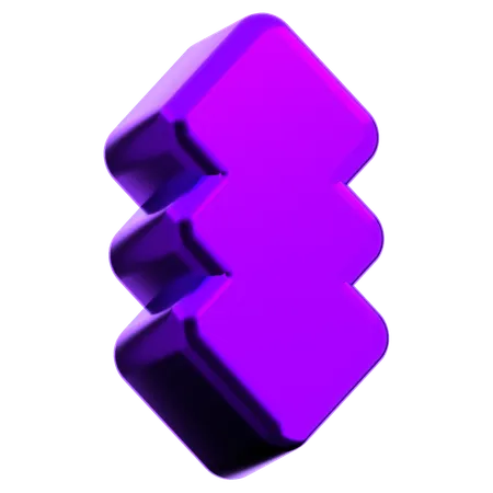 Forma abstracta de flecha  3D Icon