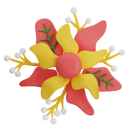 Forma abstracta de flores  3D Icon