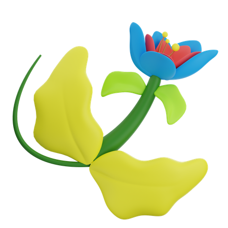 Forma abstracta de flores  3D Icon