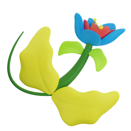 Forma abstracta de flores  3D Icon