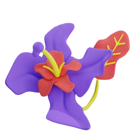 Forma abstracta de flores  3D Icon