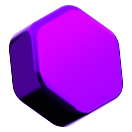 Forma abstracta hexagonal  3D Icon