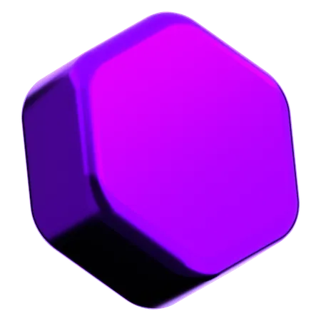 Forma abstracta hexagonal  3D Icon