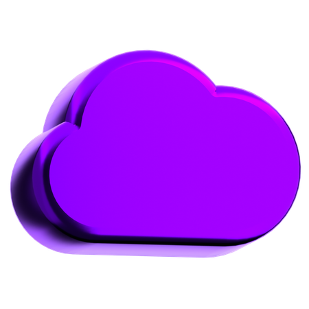 Forma abstracta de nube  3D Icon