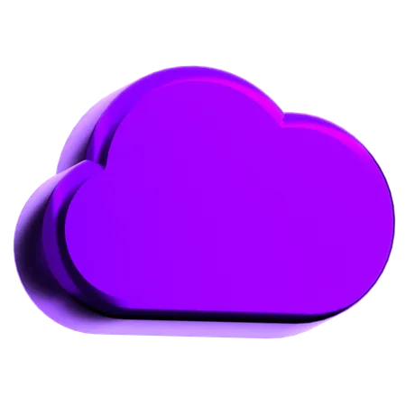 Forma abstracta de nube  3D Icon