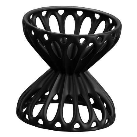 Forma abstracta de reloj de arena  3D Icon