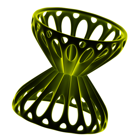 Forma abstracta de reloj de arena  3D Icon