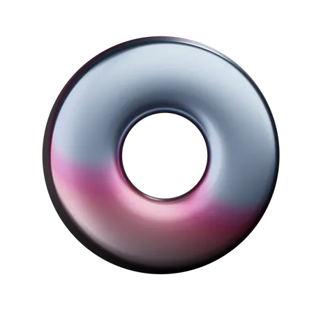 Forma abstracta de donut  3D Icon