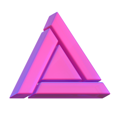 Forma abstracta de triángulo  3D Icon