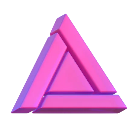 Forma abstracta de triángulo  3D Icon