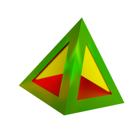 Forma abstracta de triángulo  3D Icon