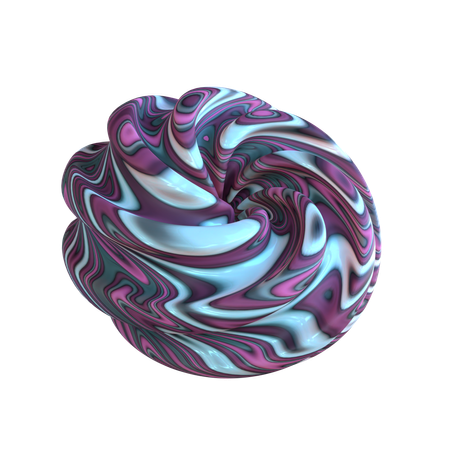 Forma abstracta espiral  3D Icon