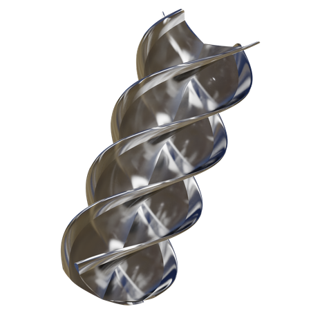 Forma abstracta espiral  3D Icon