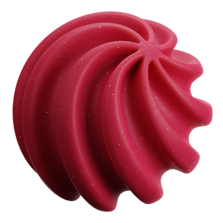 Forma abstracta espiral  3D Icon