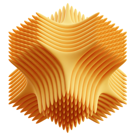 Forma abstracta espiral  3D Icon